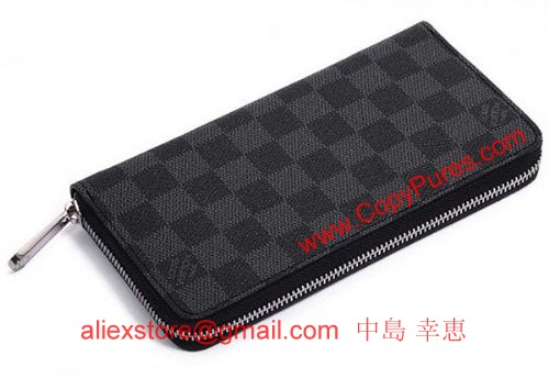 大人気ダミエグラフィット 長財布 LOUISVUITTON N62668 ダミエ ジッピー 長財布 ルイヴィトン 